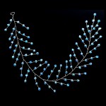 Accesoriu modern pentru decor par WED65 Argintiu cu cristale de 35cm - Blue Sky Accesoriu modern pentru decor par WED65 Argintiu cu cristale de 35cm - Blue Sky